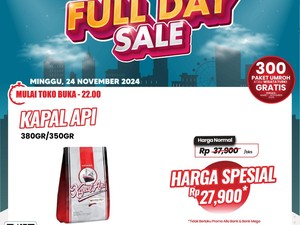 Kopi Bubuk 350 Gram/ 380 Gram Rp 27 Ribuan di Transmart Full Day Sale