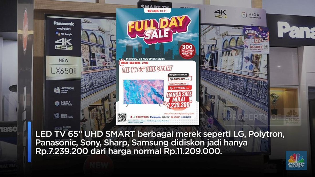Wow, TV LED Diskon Gede Hingga 3 Juta di Transmart! Buruan Cuss!