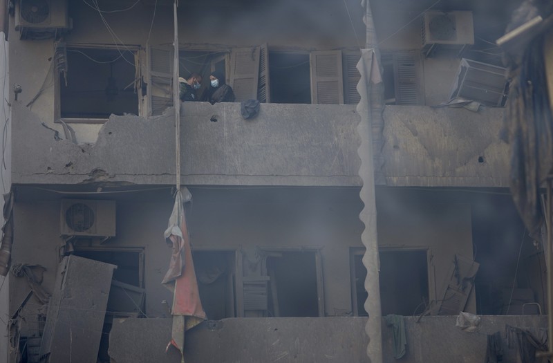 Lebanon Israel Smoke rises after an Israeli airstrike on Dahiyeh, in the southern suburb of Beirut, Lebanon, Saturday, Nov. 23, 2024. (AP Photo/Hassan Ammar)