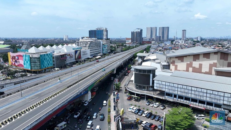 Pusat perbelanjaan atau mall yang dibangun di berbagai kawasan.di Kota Bekasi. (CNBC Indonesia/Tias Budiarto)