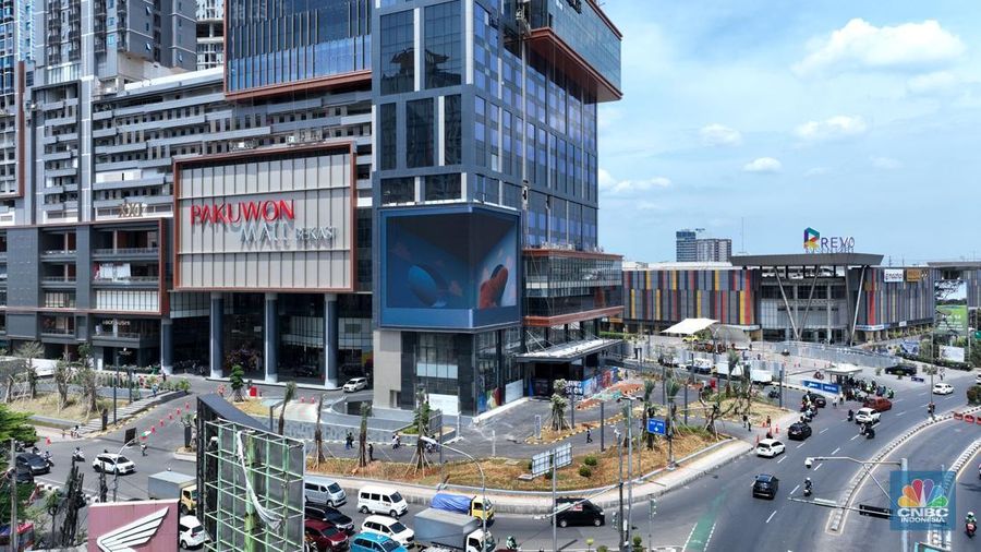 Pusat perbelanjaan atau mall yang dibangun di berbagai kawasan.di Kota Bekasi. (CNBC Indonesia/Tias Budiarto)