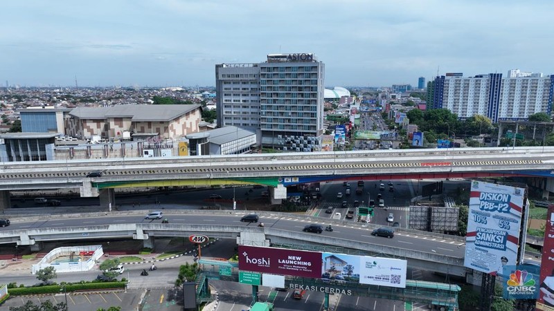 Pusat perbelanjaan atau mall yang dibangun di berbagai kawasan.di Kota Bekasi. (CNBC Indonesia/Tias Budiarto)