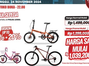 Beli Sepeda di Transmart Full Day Sale Banjir Diskon!