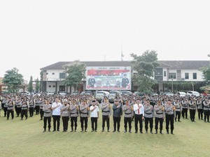 600 Personel Polres Jombang Dikerahkan Amankan Tungsura Pilkada 2024