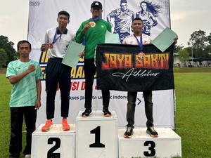 Anggota Polsek Solokuro Juara Pertama di Kejurnas Atletik DKI Jakarta 2024