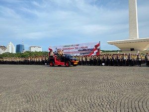 Kapolda Metro-Pangdam Pimpin Apel Kesiapan Pengamanan Pilkada Jakarta