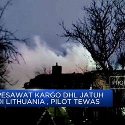 Video: Pesawat Kargo DHL Jatuh di Lithuania, Pilot Tewas
