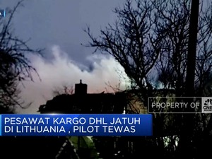 Video: Pesawat Kargo DHL Jatuh di Lithuania, Pilot Tewas