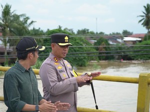 Jembatan di Jalur Lintas Riau-Sumut Rusak Imbas Hujan, Ini Imbauan Polisi