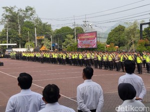 Ribuan Personel Gabungan Pengamanan Pilkada Trenggalek Mulai Disebar