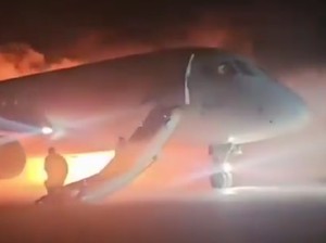 Pesawat Maskapai Rusia Terbakar Parah di Turki