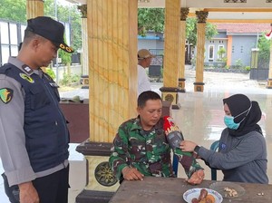 Personel Pam TPS di Kota Mojokerto Dicek Kesehatan Optimalkan Pengamanan