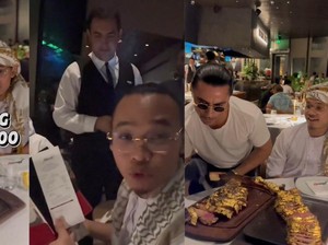 Pria Ini Bagikan Pengalaman Makan Steak Rp 46,3 Juta di Resto Salt Bae!