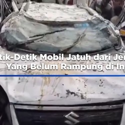 Video: Detik-Detik Mobil Jatuh dari Jembatan di India