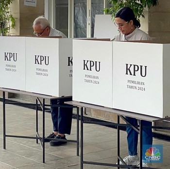 Gaya Sri Mulyani, Erick dan Bahlil Gunakan Hak Pilih di Pilkada 2024