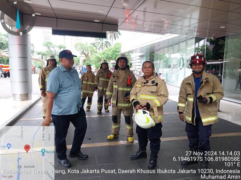 Situasi terkini Mal Grand Indonesia (GI) usai ada asap tebal muncul. (Dok. Detikcom/Mulia)