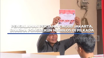 Video: Pengalaman Pertama Cagub Jakarta, Pongrekun Nyoblos Pilkada