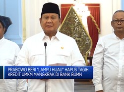 Video: Prabowo Beri "Lampu Hijau" Hapus Tagih Kredit UMKM Mangkrak