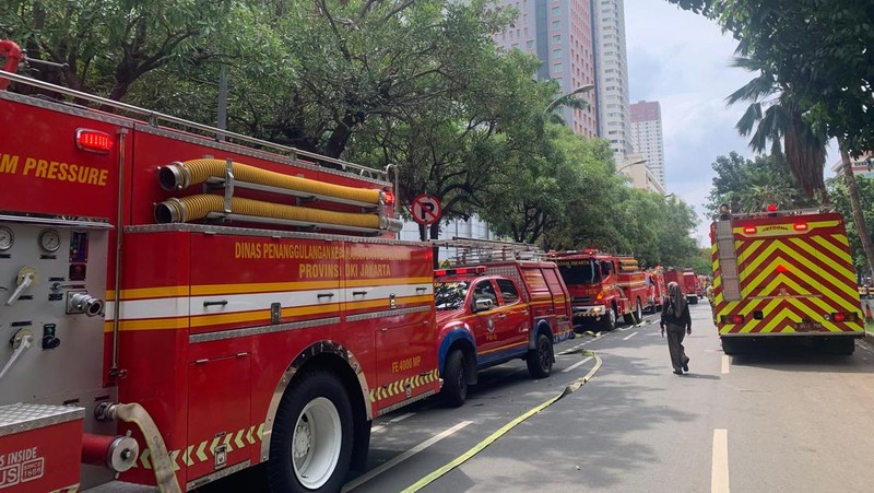 Situasi terkini Mal Grand Indonesia (GI) usai ada asap tebal muncul. (Dok. Detikcom/Mulia)