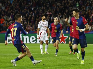 Barcelona Vs Brest: 2 Gol Lewandowski Antar Barca Menang 3-0