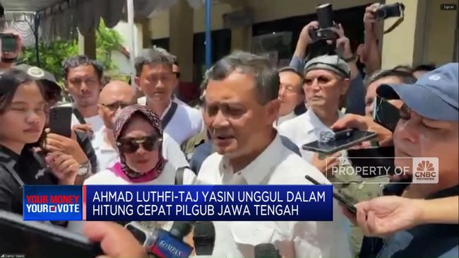 Video:Ahmad Luthfi-Taj Yasin Unggul di Hitung Cepat Pilgub Jawa Tengah