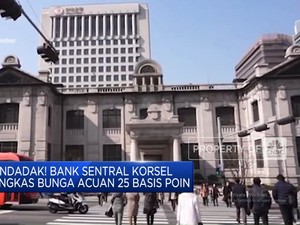  Mendadak! Bank Sentral Korsel Pangkas Bunga Acuan 25 Basis Poin