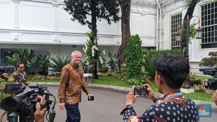 Sekretaris Jenderal Organisation for Economic Co-operation and Development (OECD), Mathias Cormann. (CNBC Indonesia/Emi)