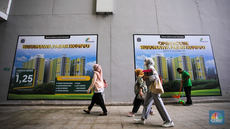 Suasana penyerahan kunci Rumah Susun Sewa (Rusunawa) Pasar Rumput, Jakarta, Kamis (28/11/2024). (CNBC Indonesia/Faisal Rahman) Suasana penyerahan kunci Rumah Susun Sewa (Rusunawa) Pasar Rumput, Jakarta, Kamis (28/11/2024). (CNBC Indonesia/Faisal Rahman)