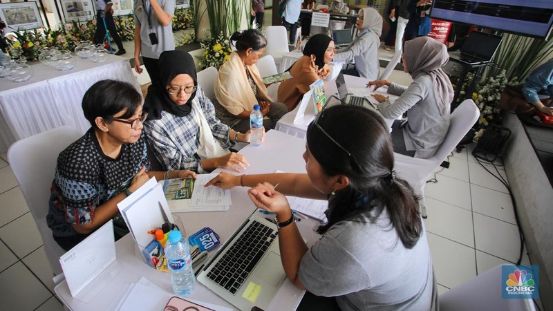 Suasana penyerahan kunci Rumah Susun Sewa (Rusunawa) Pasar Rumput, Jakarta, Kamis (28/11/2024). (CNBC Indonesia/Faisal Rahman)