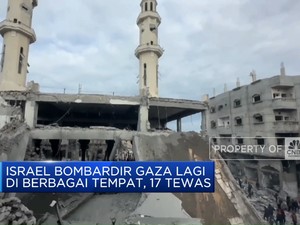 Video: Israel Bombardir Gaza Lagi di Berbagai Wilayah, 17 Tewas