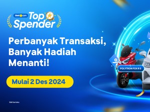 Ikut tiket.com Top Spender Bisa Dapat Mobil Listrik-Voucher Jutaan Rupiah