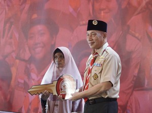 Kwarda Pramuka Jatim Bangun Insan Muda Peduli Sosial untuk Jaga NKRI
