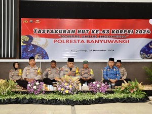 Bawa Pesan Prabowo, Polresta Banyuwangi Peringati HUT ke-53 KORPRI