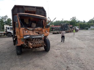 Truk Tronton Sebabkan Laka Beruntun di Muara Enim, Sopir Kurang Konsentrasi