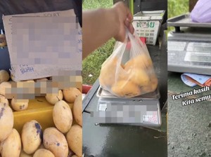 Penjual Mangga Ini Minta Pembeli Timbang dan Bayar Sendiri Saat Ia Salat