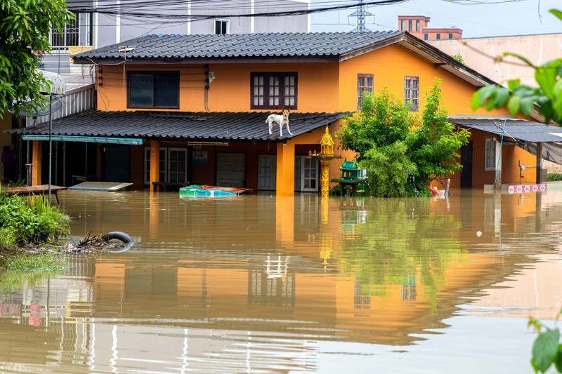 Pemandangan drone menunjukkan daerah yang terendam banjir di distrik Hat Yai, provinsi Songkhla, Thailand, 30 November 2024. Pemandangan drone menunjukkan daerah yang terendam banjir di distrik Hat Yai, provinsi Songkhla, Thailand, 30 November 2024. (REUTERS/Roylee Suriyaworakul)