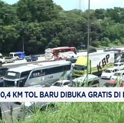 Video: 120,4 KM Tol Baru Dibuka Gratis di Libur Nataru