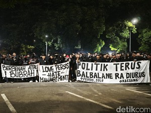Suporter Persis Protes-Boikot Laga Lawan Barito Putera, Ini Tuntutannya