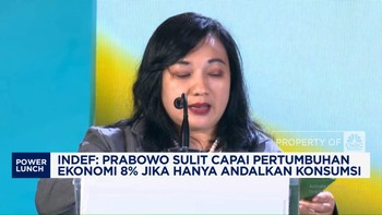 Video:INDEF: Prabowo Sulit Capai Pertumbuhan 8% Jika Andalkan Konsumsi