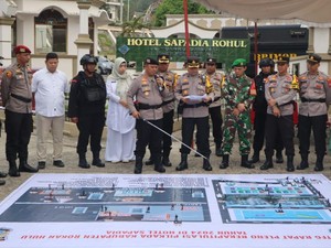 Kapolres Rohul Pastikan Penghitungan Suara dari TPS hingga Pleno Aman