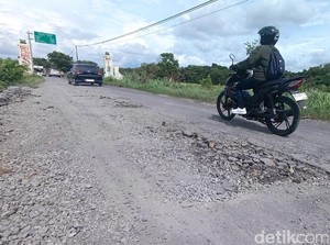 Jalan Sedayu Perbatasan Bantul-Sleman Rusak bak Kali Asat, Kerap Picu Laka