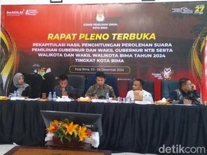 Rekapitulasi Suara Pilwalkot Bima: Man-Feri Ungguli Rum-Innah dan Ansar-Syam