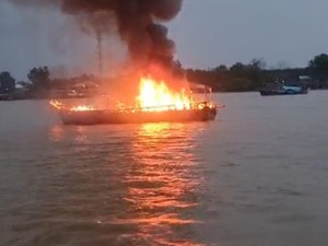 4 Perahu Milik Nelayan di Sungsang Terbakar, Polisi: Tak Ada Korban Jiwa