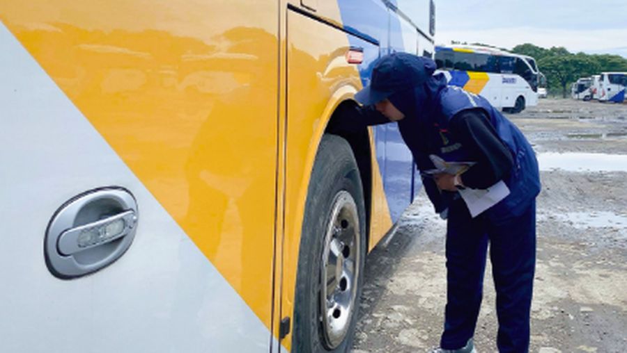 Ramp check Damri. (X/DamriIndonesia)