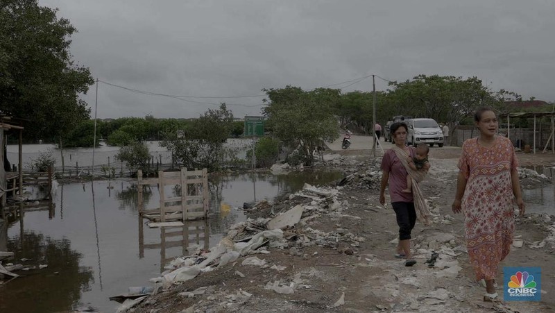 Suasana kawasan pengembangan wilayah berbasis hijau atau yang dinamakan Tropical Coastland di Tangerang, Banten, Selasa (3/12/2024). (CNBC Indonesia/Muhammad Sabki)