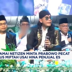Video: Hina Penjual Es, Netizen Minta Prabowo Pecat Gus Miftah