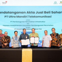 PT PP Infrastruktur Divestasi Saham Bisnis Telekomunikasi ke Mitratel