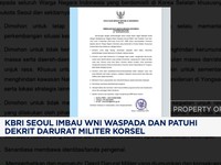 Video: KBRI Seoul Imbau WNI Waspada & Patuhi Dekrit Darurat Militer
