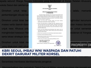 Video: KBRI Seoul Imbau WNI Waspada & Patuhi Dekrit Darurat Militer