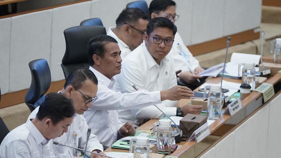 Menteri Pertanian (Mentan) Amran Sulaiman saat Rapat Kerja dengan Komisi IV DPR RI di Jakarta, Rabu (4/12/2024), (Dok. Kementan)